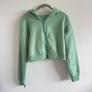 Green Zip-Up Hoodie